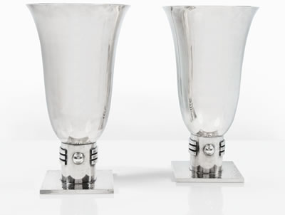 PAIR OF VASES by Jean Despres - Auction record, sale price, and art valuation. Compare with similar artists and explore comparable artworks.