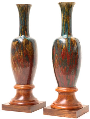 A PAIR OF VASES