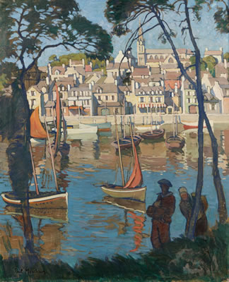 Promenade au bord du port