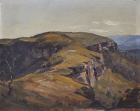 Blue Mountains, 1939 by Dora Toovey - Auction record, sale price, and art valuation. Compare with similar artists and explore comparable artworks.