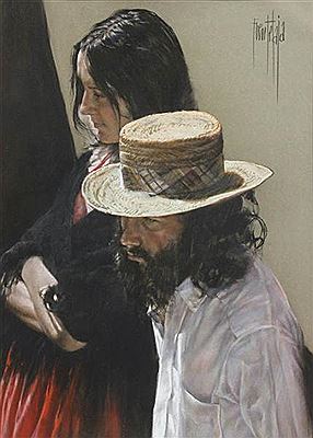 "YOUNG COUPLE CONTEMPLATING THE FUTURE", SITGES 1983.