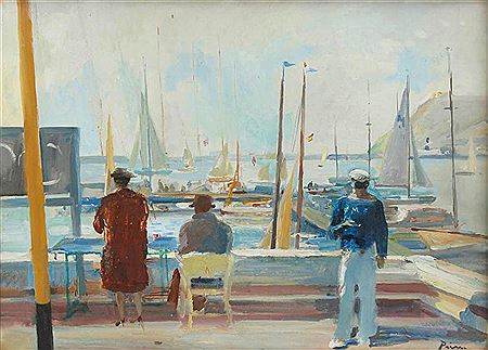 "BARCELONA PORT WITH MONTJUIC IN THE BACKGROUND" by Jose Maria Prim Guyto - Auction record, sale price, and art valuation. Compare with similar artists and explore comparable artworks.