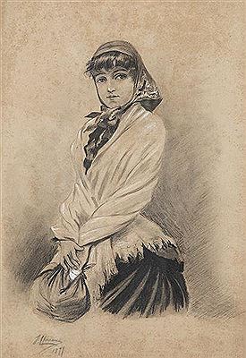 Young man with bale. 1891