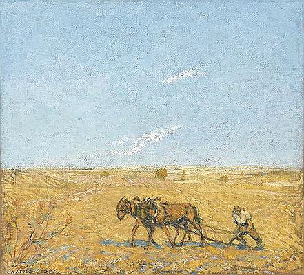 Plowing the land by Raimundo Castro Cires - Auction record, sale price, and art valuation. Compare with similar artists and explore comparable artworks.