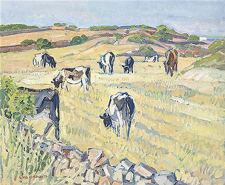 Landscape with cows