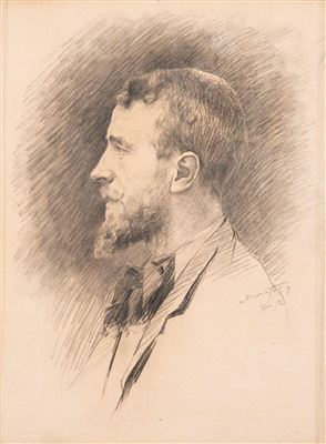 Portrait of the sculptor Miguel Bay. 1921