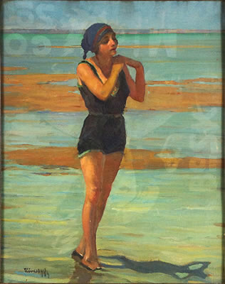Bather on the Beach