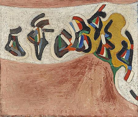Sample artwork by Haywood "Bill" Rivers (1922 - 2002), known for paintings of childhood memories painting - View similar artists and auction records