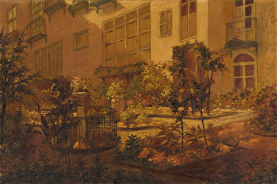 View of the Garden at St. John's in the Village, New York
