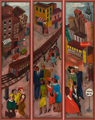 New York City Scene by Ruth Levine Gikow - Auction record, sale price, and art valuation. Compare with similar artists and explore comparable artworks.