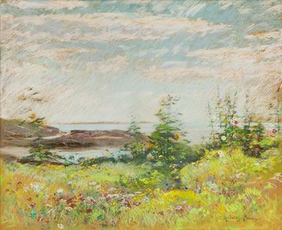 Celia Thaxter's Garden and View of the Sea, Appledore, Isle of Shoals