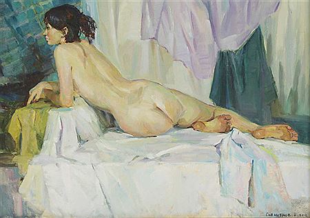 'YOUNG MODEL' by Oleg Stanichnov - Auction record, sale price, and art valuation. Compare with similar artists and explore comparable artworks.
