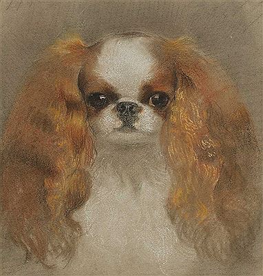 'Champion Windfall', a Blenheim chestnut and white toy spaniel by Neville Stephen Lytton - Auction record, sale price, and art valuation. Compare with similar artists and explore comparable artworks.
