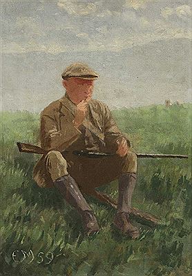 Study of David Spenceley, Gamekeeper