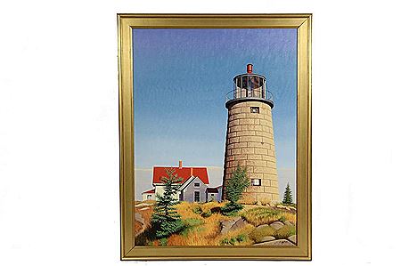 "Monhegan Light" by James Wolford - Auction record, sale price, and art valuation. Compare with similar artists and explore comparable artworks.