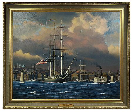 "USS 'Constitution' at Baltimore"