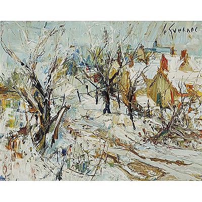 Paysage sous la neige