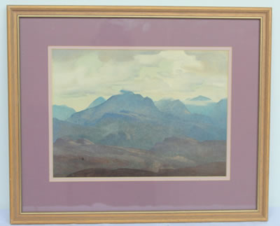 Scafell Pike from Birker Tarn