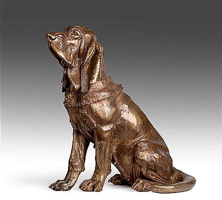 ''SEATED BLOODHOUND''