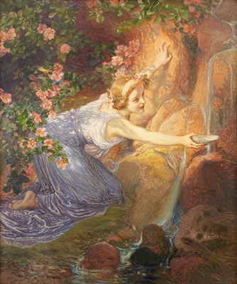 ”Vid källan” by Julius Kronberg - Auction record, sale price, and art valuation. Compare with similar artists and explore comparable artworks.