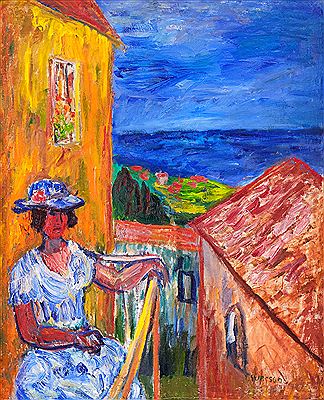 Sample artwork by Ivan Ivarson (1900 - 1939), known for intense color painting, drawing, graphics - View similar artists and auction records