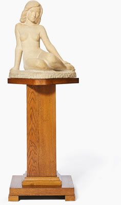 Sittande kvinna by David Wretling - Auction record, sale price, and art valuation. Compare with similar artists and explore comparable artworks.