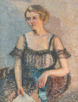 Portrait of a Lady by Howard A Thain - Auction record, sale price, and art valuation. Compare with similar artists and explore comparable artworks.