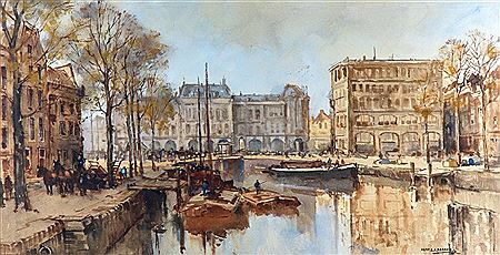 A view of Plan C in Rotterdam by Herman Cornelis Adolf Paradies - Auction record, sale price, and art valuation. Compare with similar artists and explore comparable artworks.