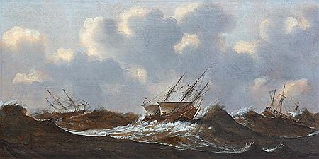 Ships in stormy weather