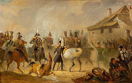 A scene of the Battle of Bautersem during the Ten Days’ Campaign