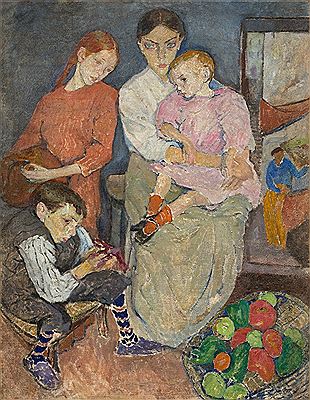 Group of Children by Mela Muter - Auction record, sale price, and art valuation. Compare with similar artists and explore comparable artworks.