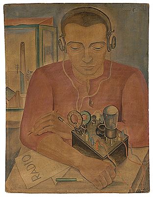 Man at the Radio