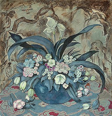 Sample artwork by Emil Orlik (1870 - 1932), known for portrait, figure and still-life paintings, woodblocks, lithographs - View similar artists and auction records