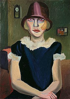 ”Mädchen mit rosa Hut”