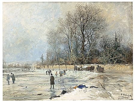 Winter landscape by Paul Wilhelm Tubbecke - Auction record, sale price, and art valuation. Compare with similar artists and explore comparable artworks.