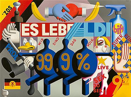 Sample artwork by Hans Ticha (Born 1940), known for painting, graphic arts, book illustration - View similar artists and auction records