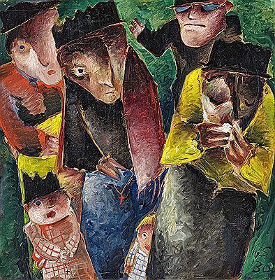 Sample artwork by Werner Scholz (1898 - 1982), known for expressionist painting - View similar artists and auction records