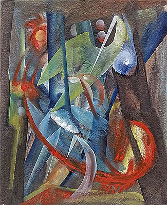 "Entfaltung I" (from the series: Triebkräfte der Erde).