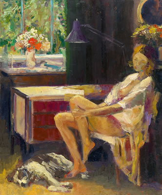 "Frau mit Hund"