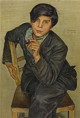 Sitting Boy with Pipe