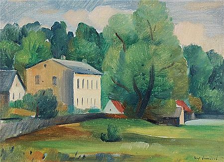 Landscape with houses