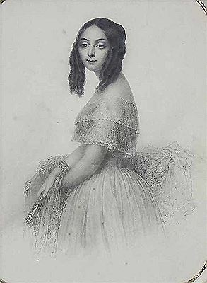 Portrat einer jungen Dame, 1850
