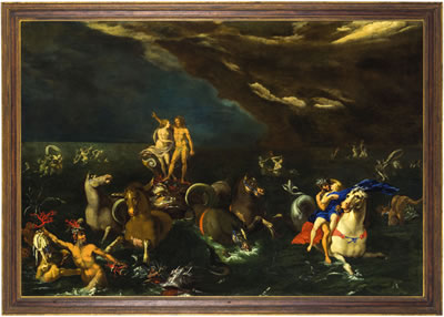 Triumph of Neptune and Amphitrite by Filippo Napoletano - Auction record, sale price, and art valuation. Compare with similar artists and explore comparable artworks.