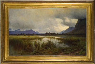 The marshes of Bouveret, Lake Geneva