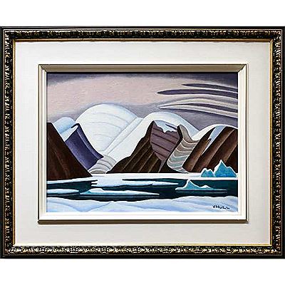 GREENLAND MOUNTAINS by Vance F Hull - Auction record, sale price, and art valuation. Compare with similar artists and explore comparable artworks.