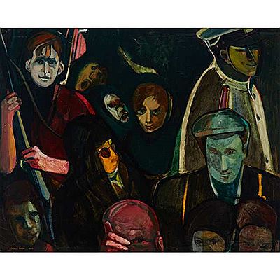 CROWD AT NIGHT (IN DETROIT), 1964