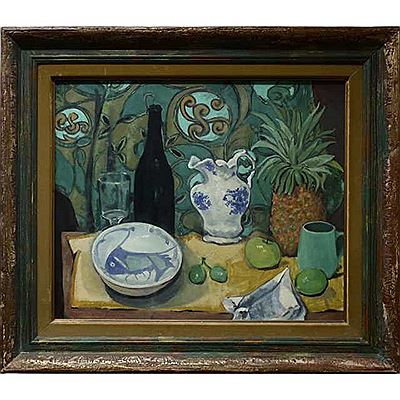STILL LIFE WITH PINEAPPLE by Frances-Anne (Arbuckle) Johnston - Auction record, sale price, and art valuation. Compare with similar artists and explore comparable artworks.