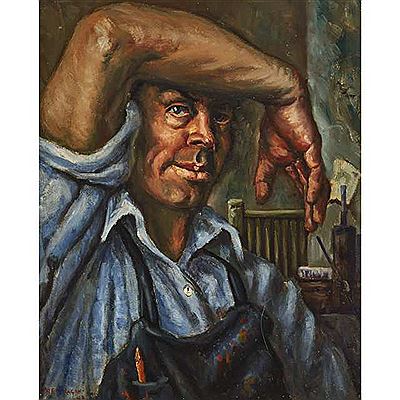 SELF, 1943 by Frederick (Fred) Hagan - Auction record, sale price, and art valuation. Compare with similar artists and explore comparable artworks.