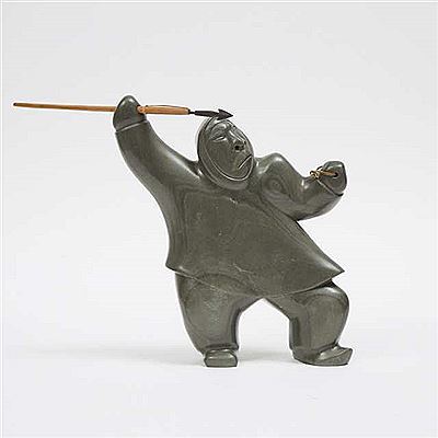 HUNTER THROWING SPEAR