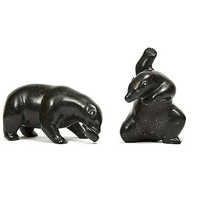 TWO BEARS FISHING